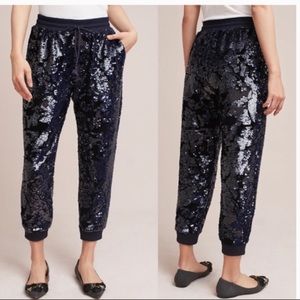 Anthropologie sequin jogger size medium